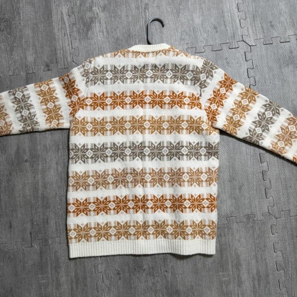 Vintage Jersild Snowflake Nordic Knit Cardigan Sweater Women's Medium - Picture 5 of 5